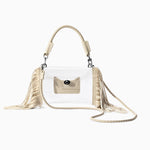 Clear Fringe Crossbody