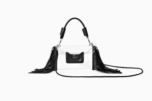 Clear Fringe Crossbody